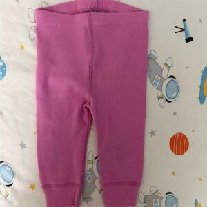 Hanna Andersson Pink Ribbed Toddler Leggings